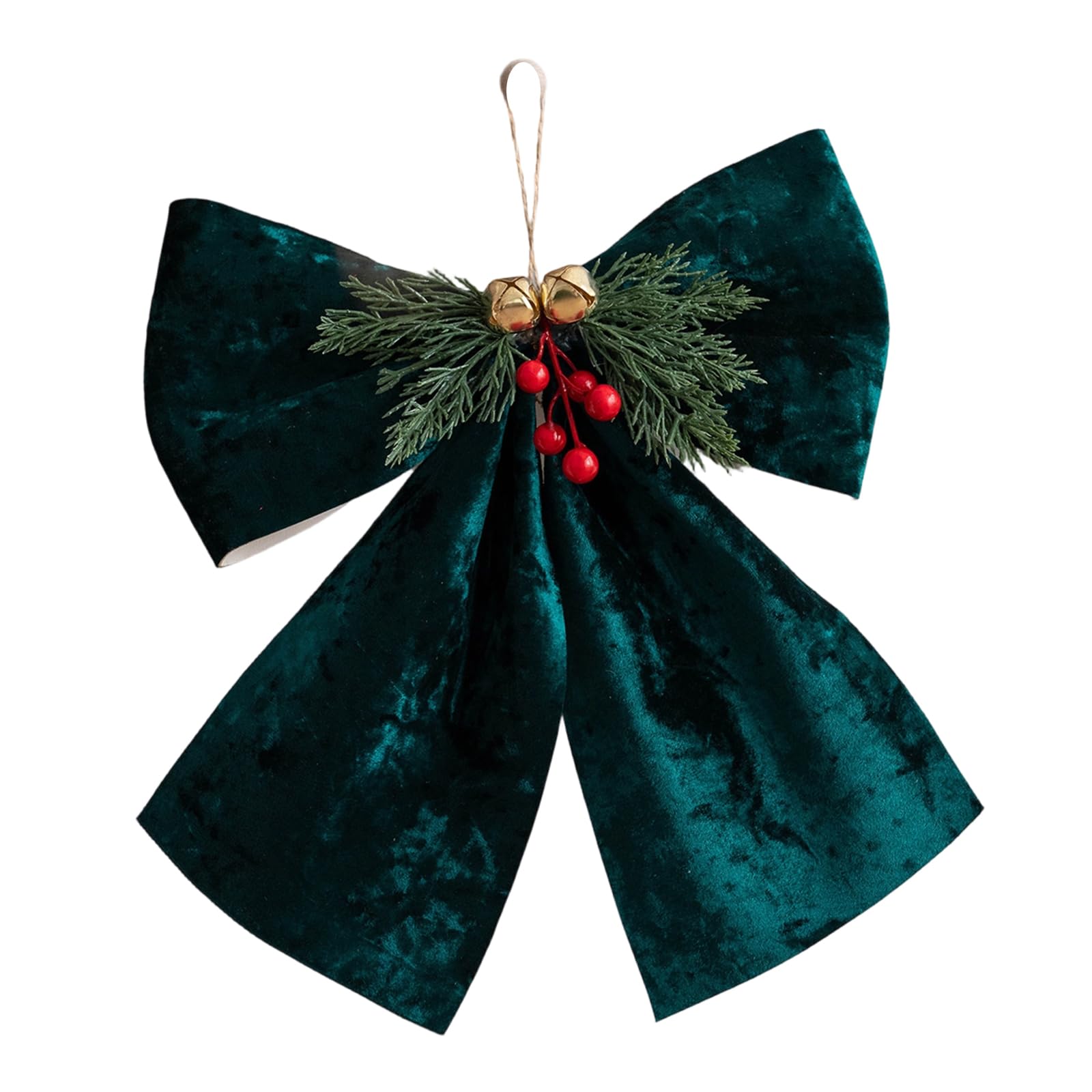 Jazuaiao Christmas Tree Bows Fabric Decorations for Holiday Homes, Elegant Design & Joyful Celebrations Christmas Tree Decoration Bow Ornaments