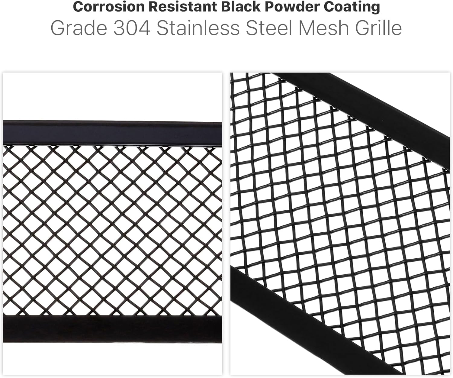 APS Compatible with Ford F-150 2009-2014 Lower Bumper Stainless Steel Black Mesh Front Grill Grille Insert F76789H