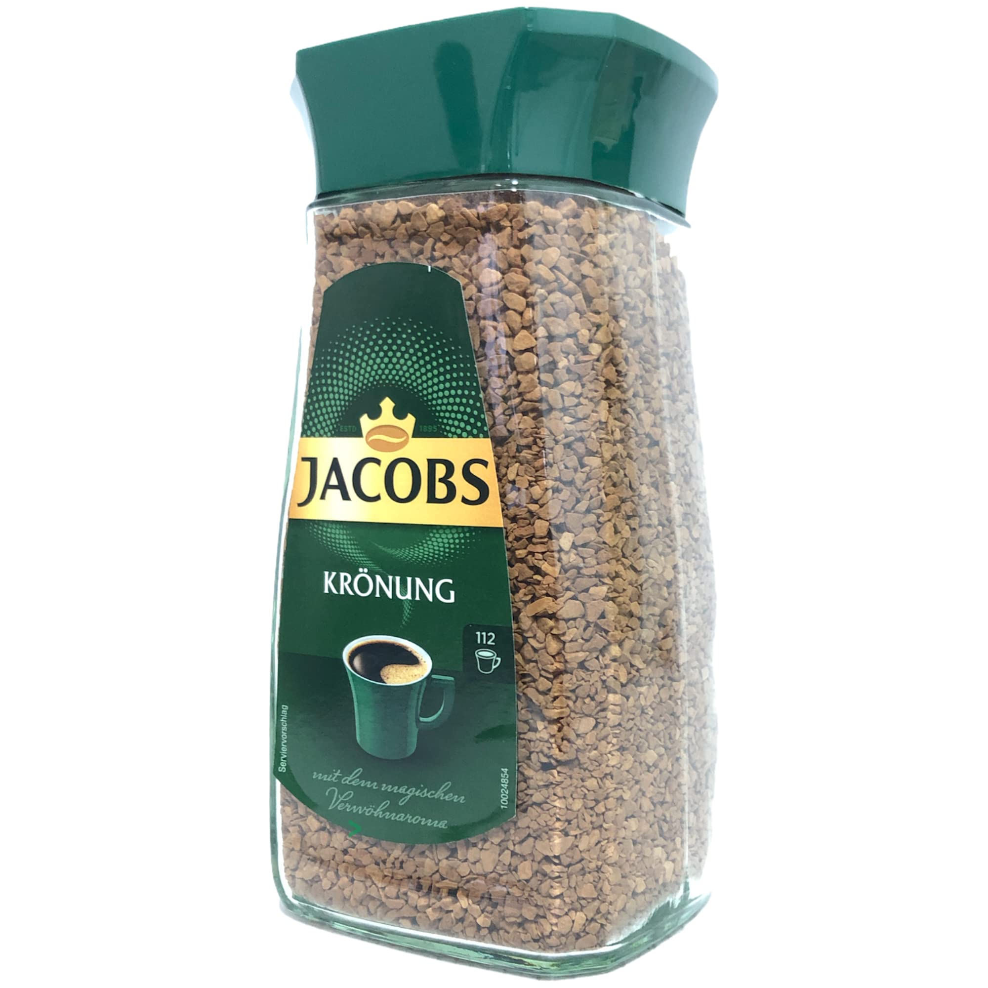 Jacobs Krönung löslicher Kaffee Instantkaffee 6er Pack (6x200g Glas) + usy Block