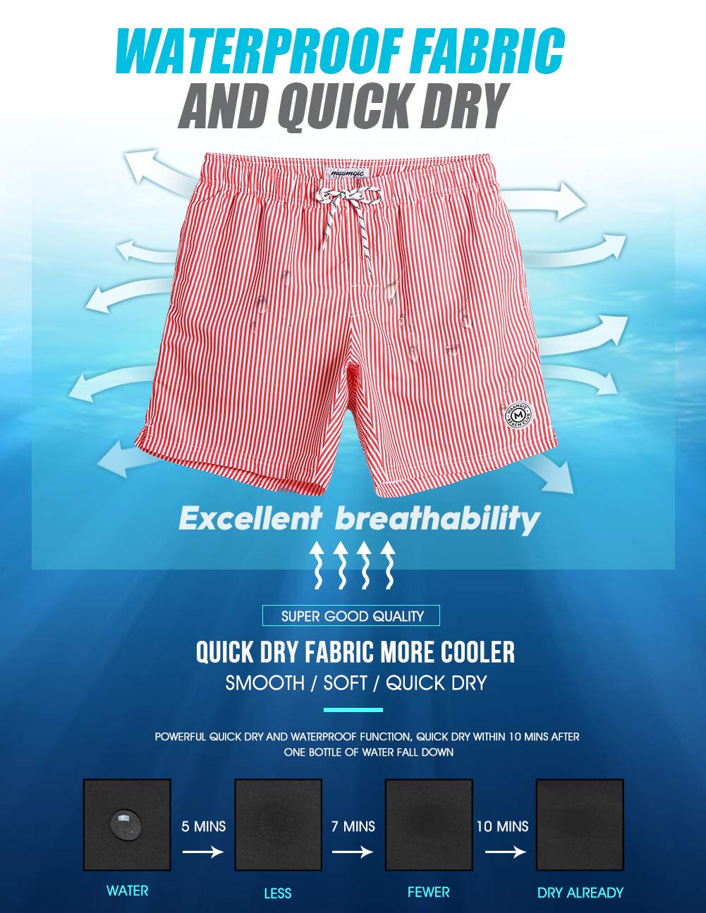 MaaMgic Trunk Style Costume da Bagno Uomo