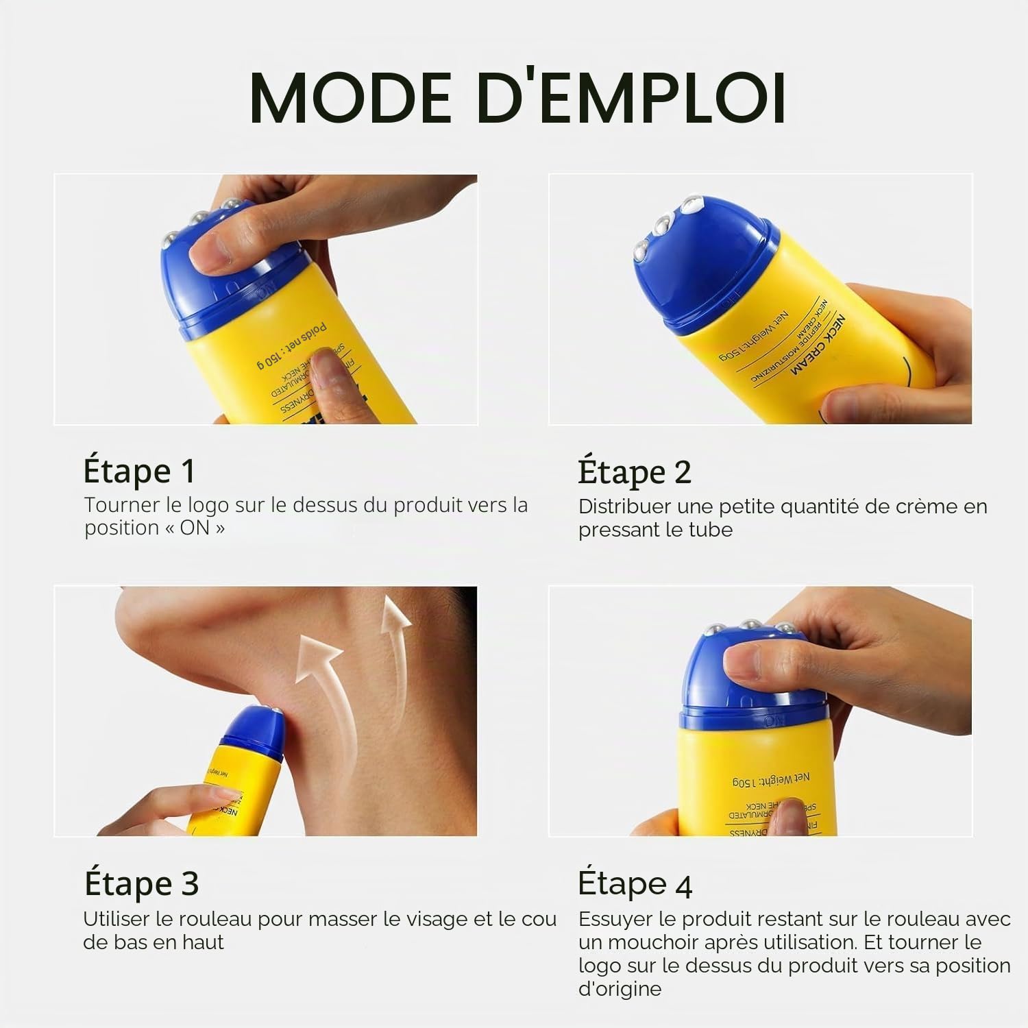 Z Sea Necks Creams,Z Sea Necks Firming Creams,Crème anti-âge raffermissante pour le cou, traitement hydratant et raffermissant avec collagène, réduit les rides, lifting et lisse la peau (1)
