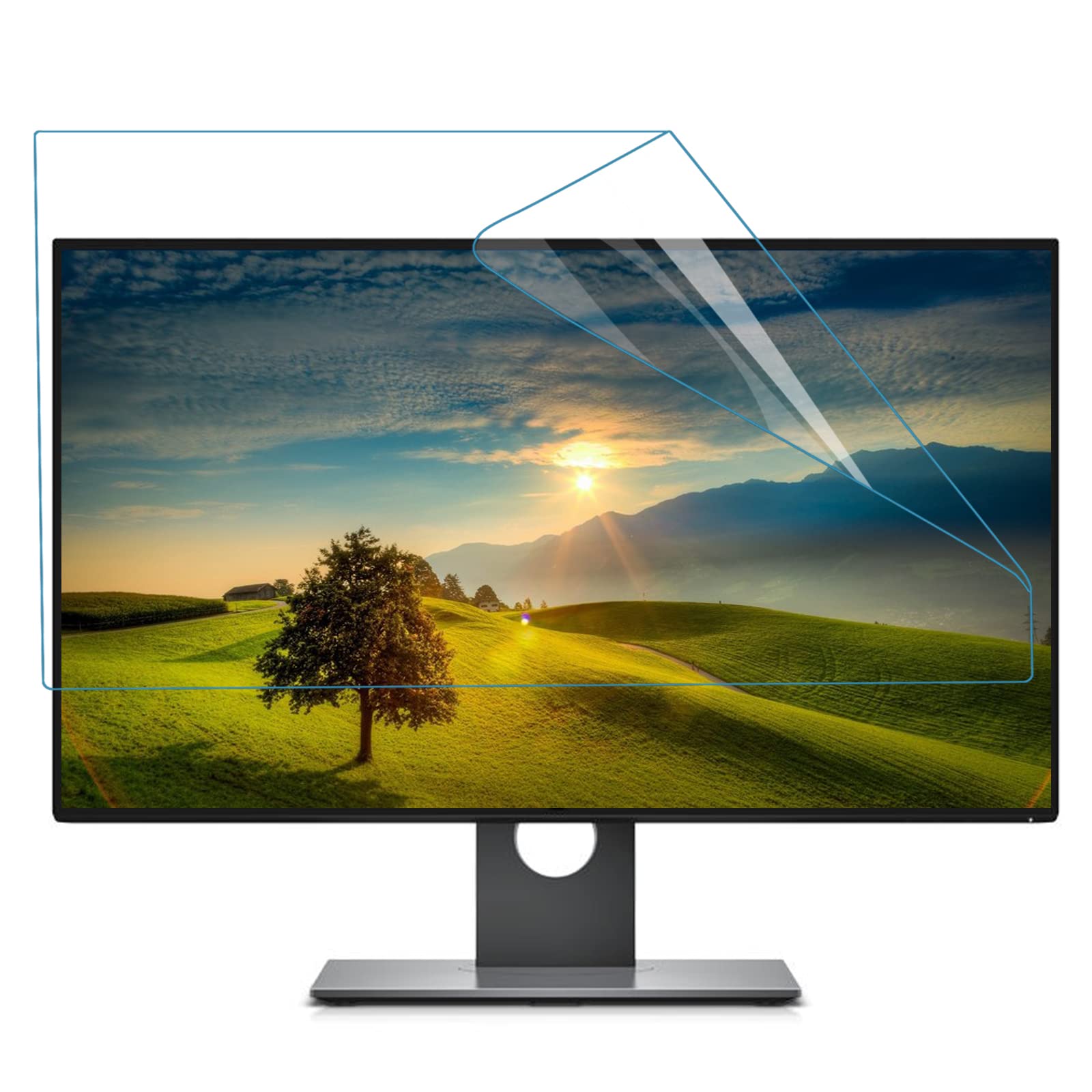 HAMIMI Película Filtro Bloqueo Luz Azul 18,5 Pulgadas Protector Pantalla, Película Antideslumbrante Mate Lesión Antiarañazos Película Suave, para Monitores LCD, Televisores, Pc,HD-18.5inch(410x230mm)
