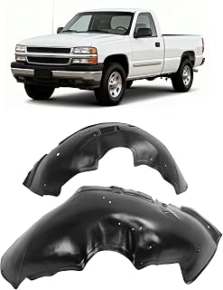 ALMULOO Front Fender Liner Inner Compatible with 2001-2007 Chevy Silverado/GMC Sierra 2500 HD 3500 Replacement for 15268589 15132711 GM1248165 GM1249165