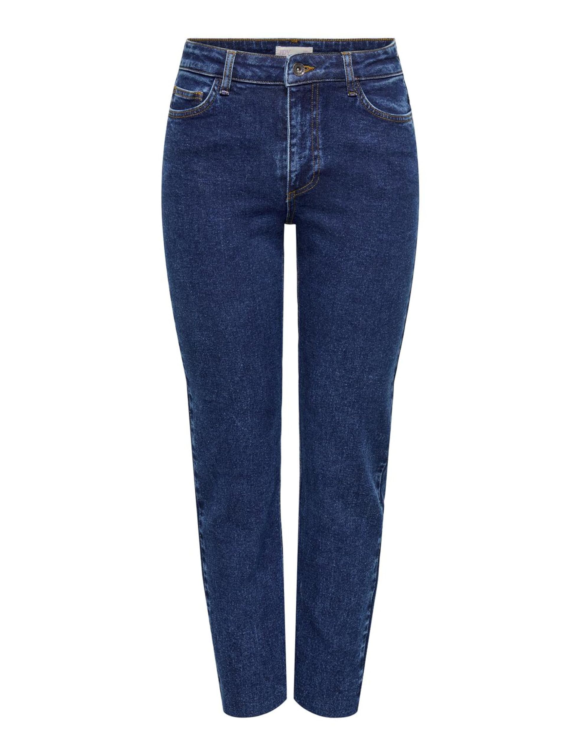 JDY Damen Jdylullu Hwstraight ANK JNS Dark Bl Noos Straight Fit Jeans