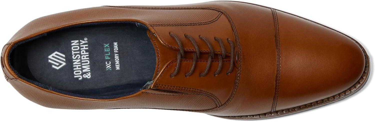 Johnston & Murphy Mens Landry Embossed Cap Toe