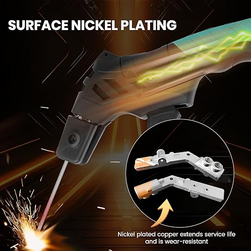 Miniatura 2 de SSimder Portaelectrodo Ergonómico para Soldadura Stinger de 600AMP, Portaelectrodos de Cobre para Soldadura de Barra Pesada con Ángulo Múltiple