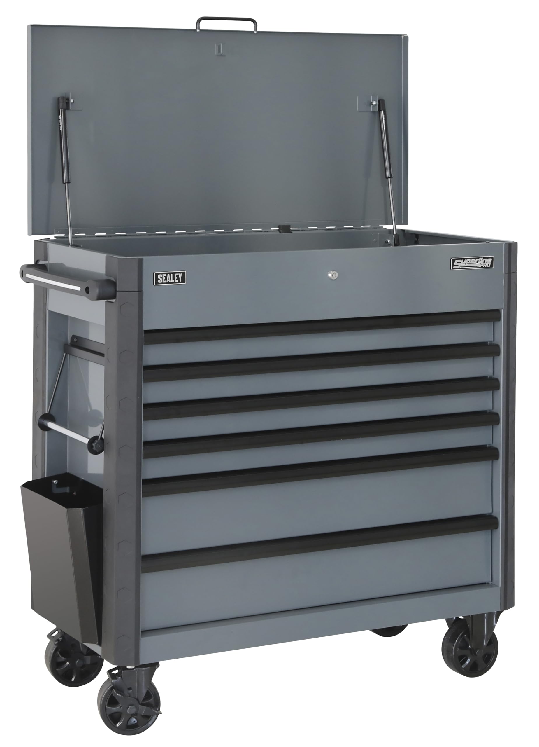Sealey Superline Pro 6 Drawer Tool Cabinet with Ball Bearing Slides - Grey - AP366G