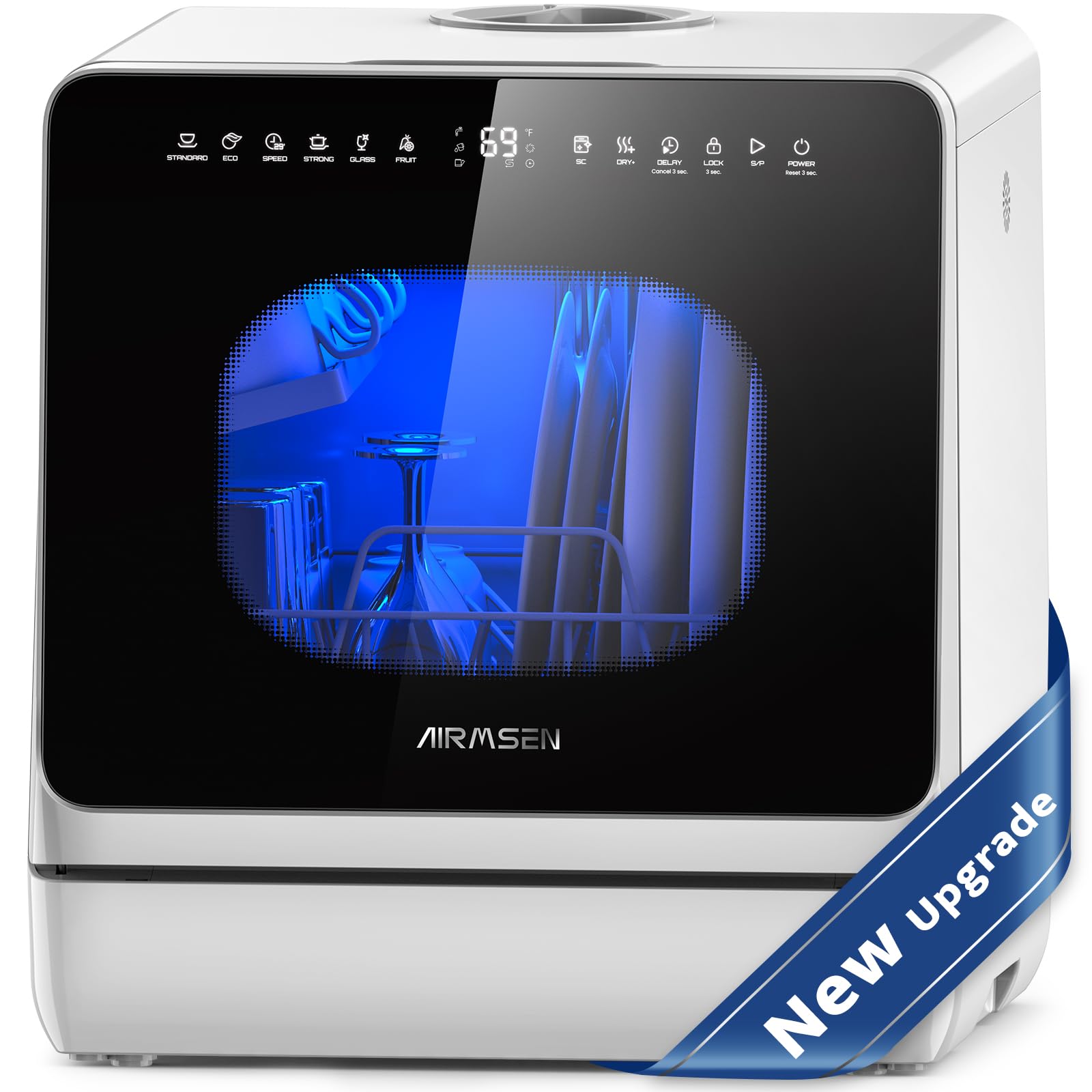 AIRMSEN Countertop Dishwasher