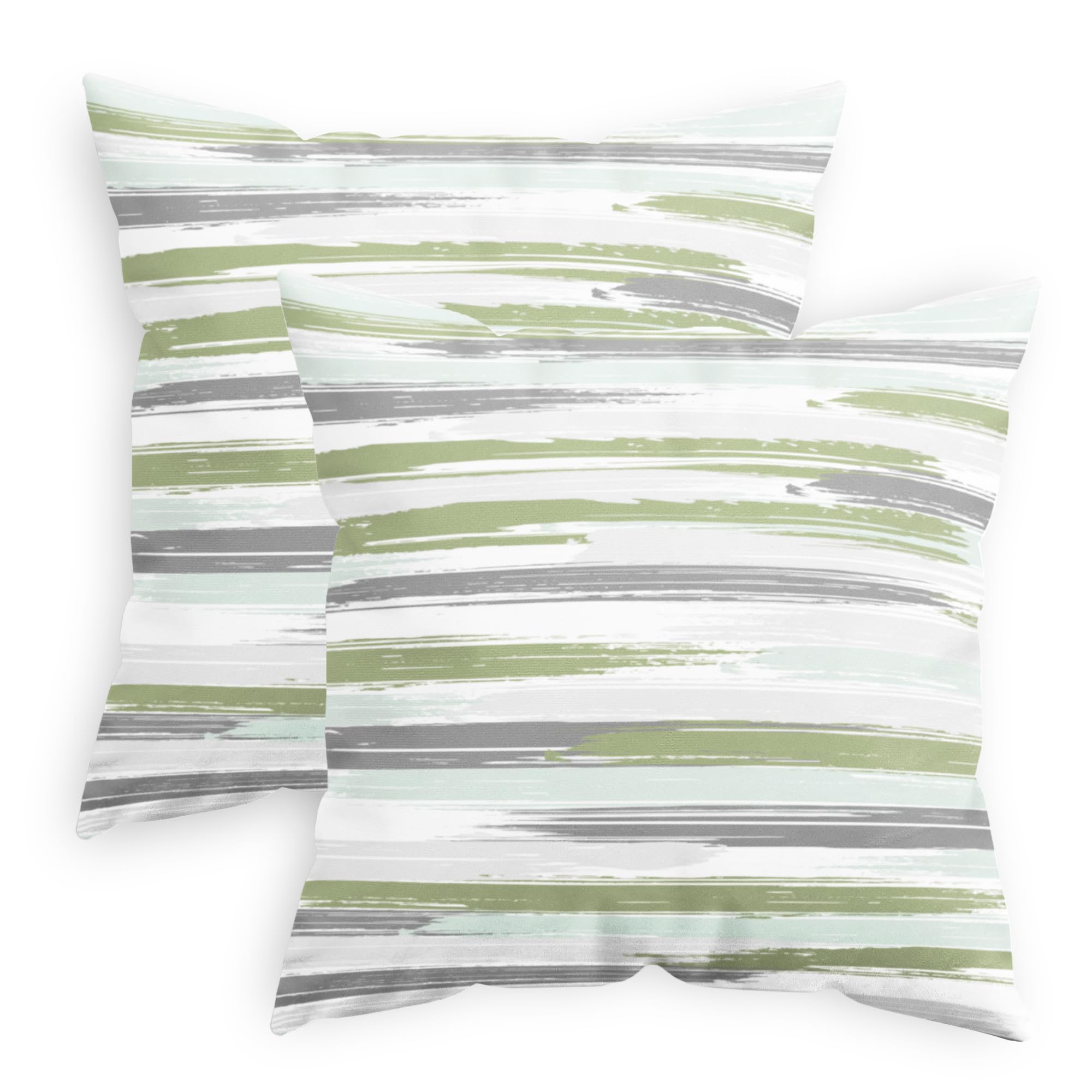 CaliTime Throw Pillow Cases Pack of 2 Cozy Fleece Rock Stone Geometric Texture Decorative Cushion Covers for Couch Bed Sofa Farmhouse Decoration 18 X