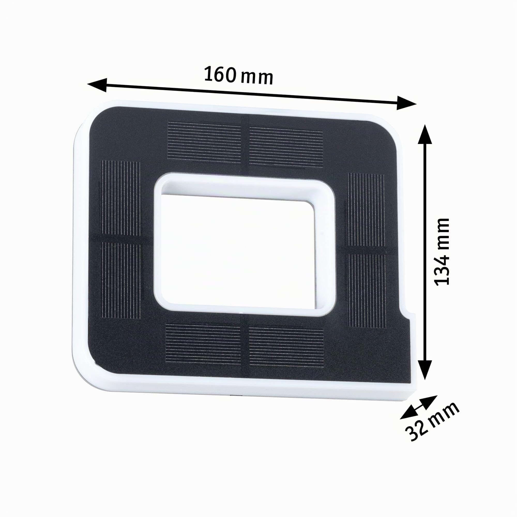 Paulmann 94650 LED Solar Hausnummer A IP44 Warmweiß Akku wechselbar incl. 1x0,2 Watt Solarleuchte Schwarz Solarlampe Kunststoff Solarlicht 3000 K