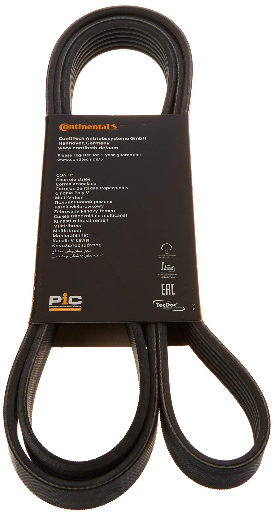 Cinghia Poly-V CONTITECH 6PK730 - Ricambio Originale - Foto 2