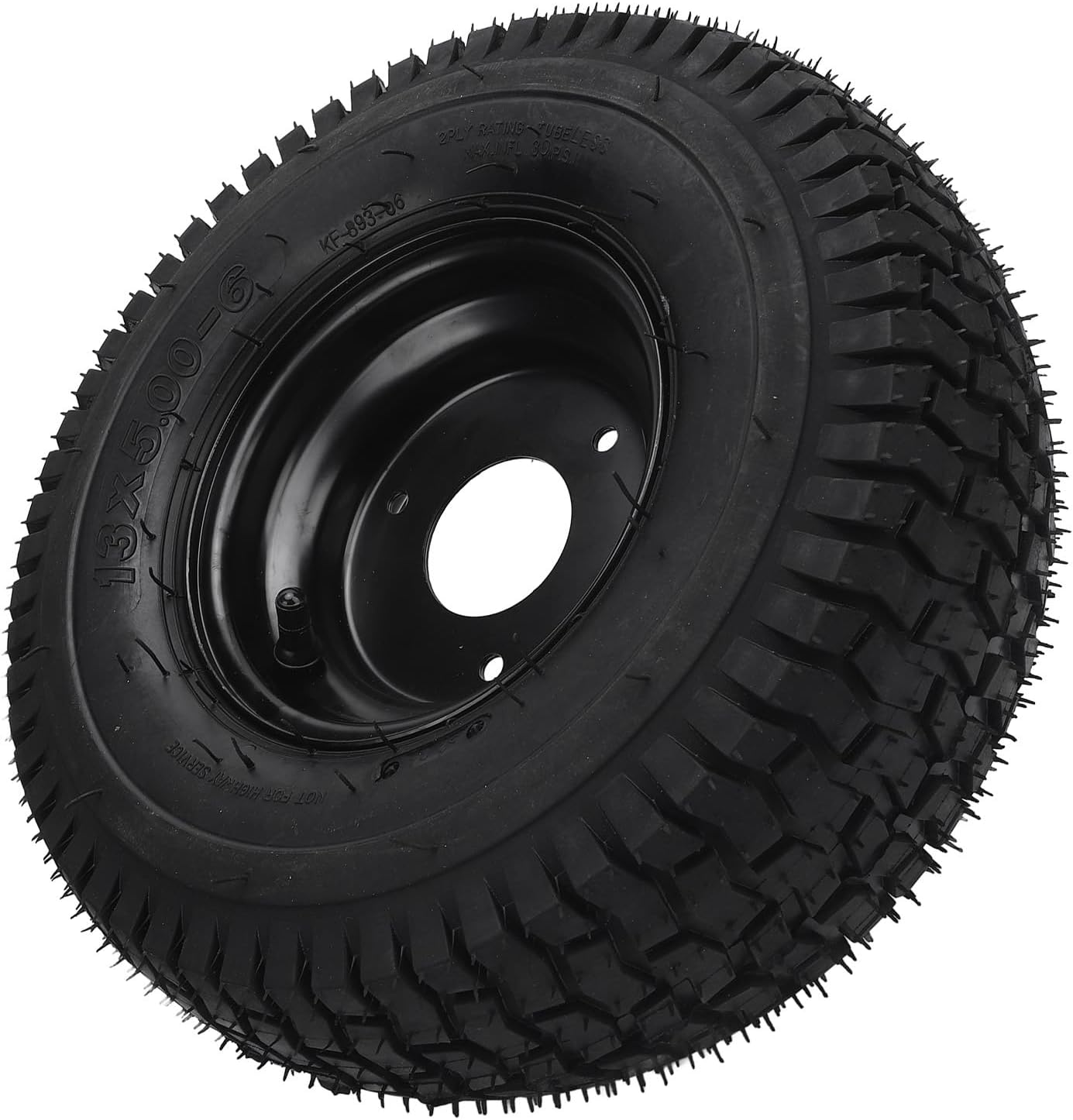 aqxreight 13x5 00 6 13 5 00 6 Tire Shockproof Duty Rubber Tires Slip Tubeless Vacuum Tyre with Rims for Kart Cart Performance and Road 13x5 00 Tires13 5 00 TiresATV TiresGo Kart Tire6