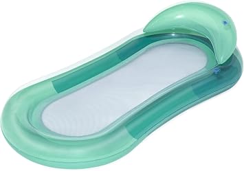Bestway Rangs 60" x 29" Hydro Lux Lounge Float Turquoise Adult Ocean Pool 43103
