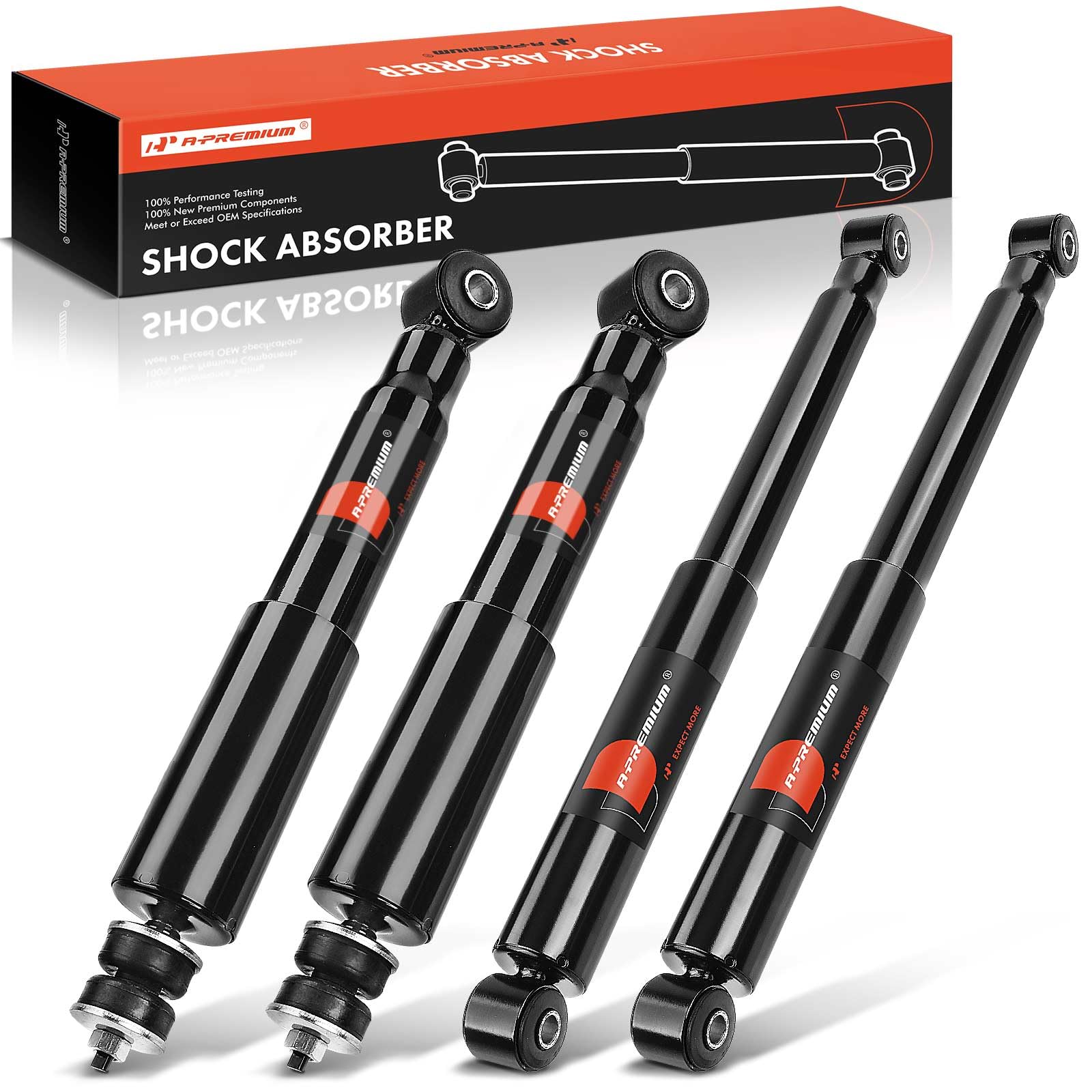 A-Premium Front and Rear Shock Absorber 4-PC Set