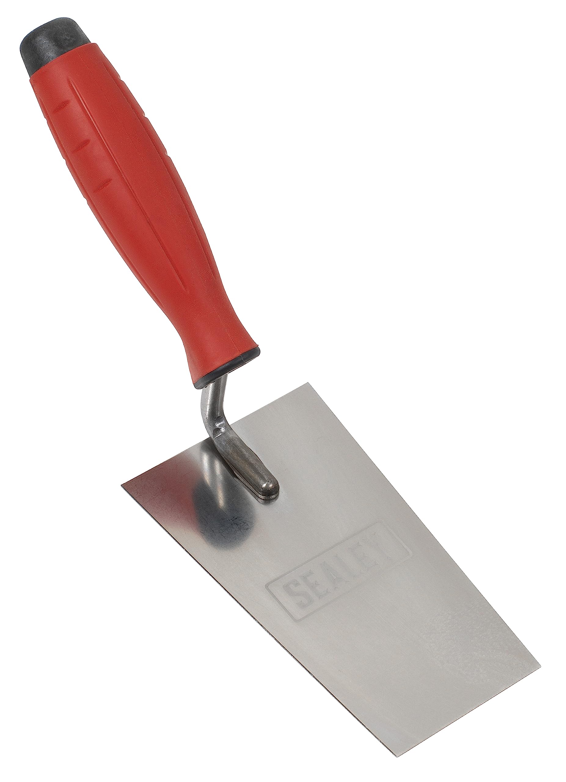 Sealey Stainless Steel Filler Trowel - Rubber Handle - 140Mm - T1208