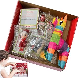 12/24 Days Christmas Countdown Gift, Christmas Elf Carnival Props,Elf Shelf Kit, Elf Shelf Accessories, Elf Kit 24 Days Of Christmas Elf Kit,Cute Elf Accessories, Christmas Elf Toys,Fun Elf Activities