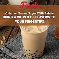 Vista 4 de Fanale Té en polvo con leche de azúcar morena Okinawa prémium Polvo saborizante de té de burbujas, perfecto para hornear, batidos y bebidas, 2.2