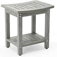 Vista 1 de LUE BONA HDPS - Banco de ducha, taburete de ducha para ducha interior, impermeable, taburete de ducha de baño, spa, taburete de pie para afeitarse