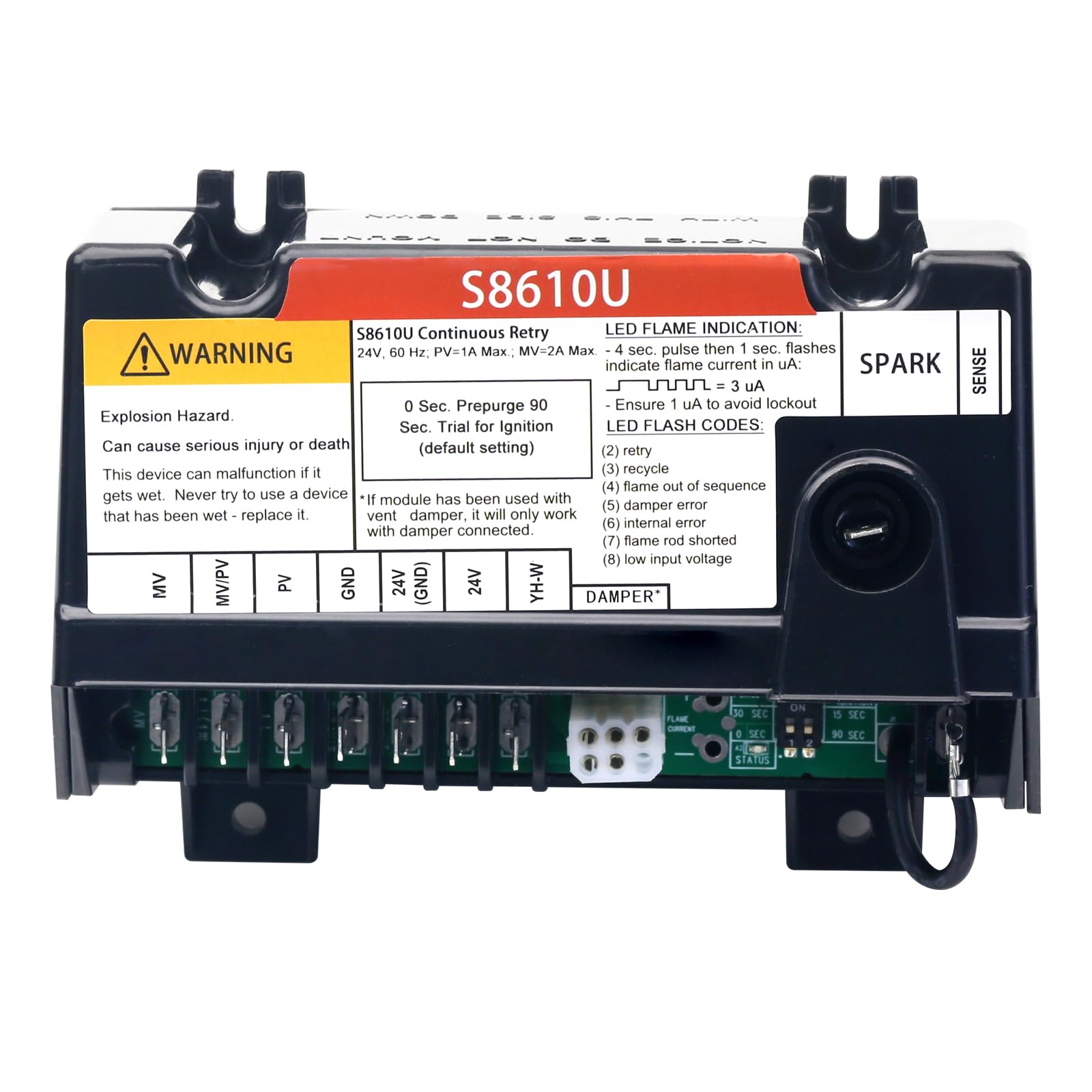 S8610u Honeywell Replacement For Honeywell Furnace Integrated Pilot ...
