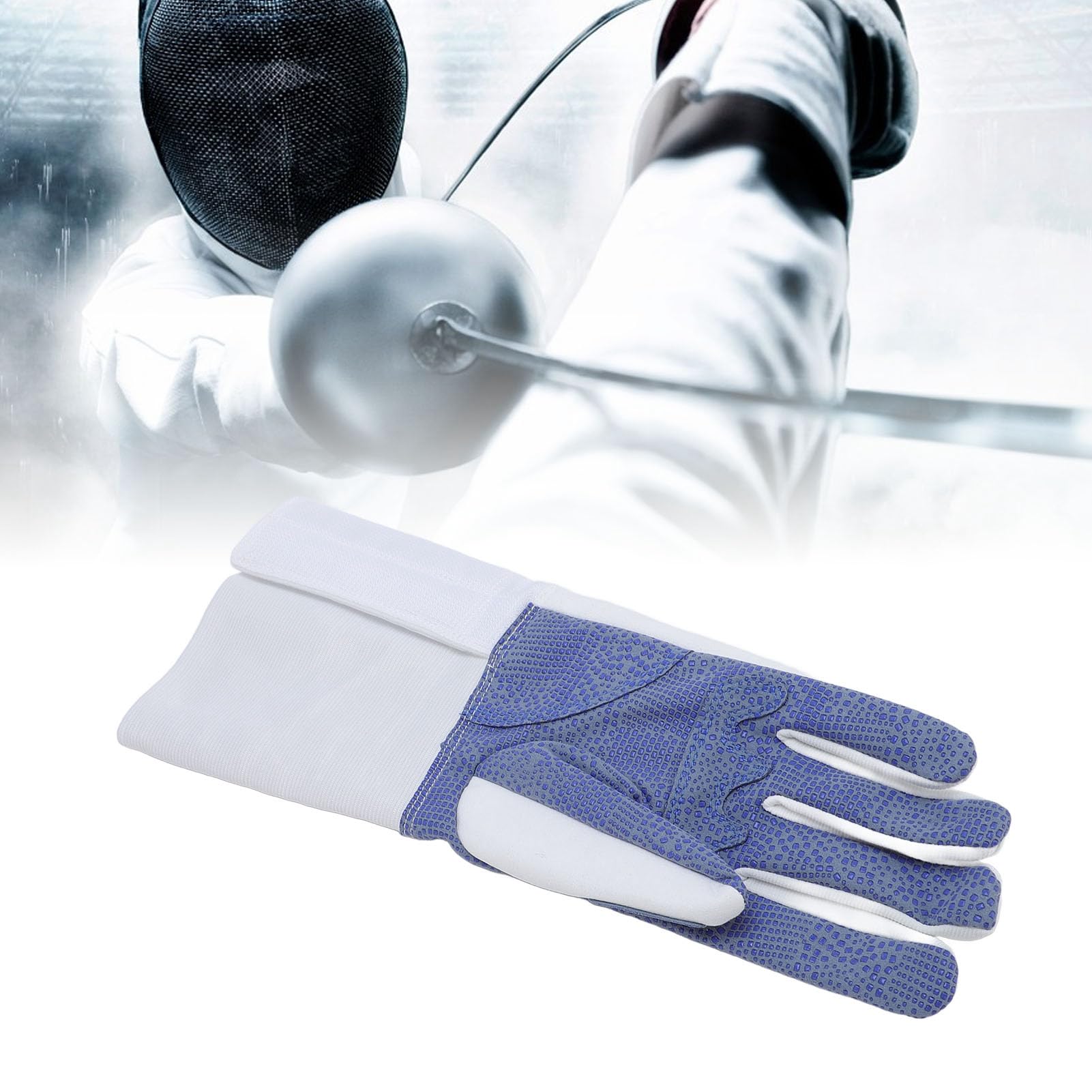 Guanto da Scherma, Guanto da Allenamento Protettivo Traspirante Antiscivolo per Mano Destra, da Scherma con Particelle di Plastica Ad Alta densità per Allenamento e Competizione