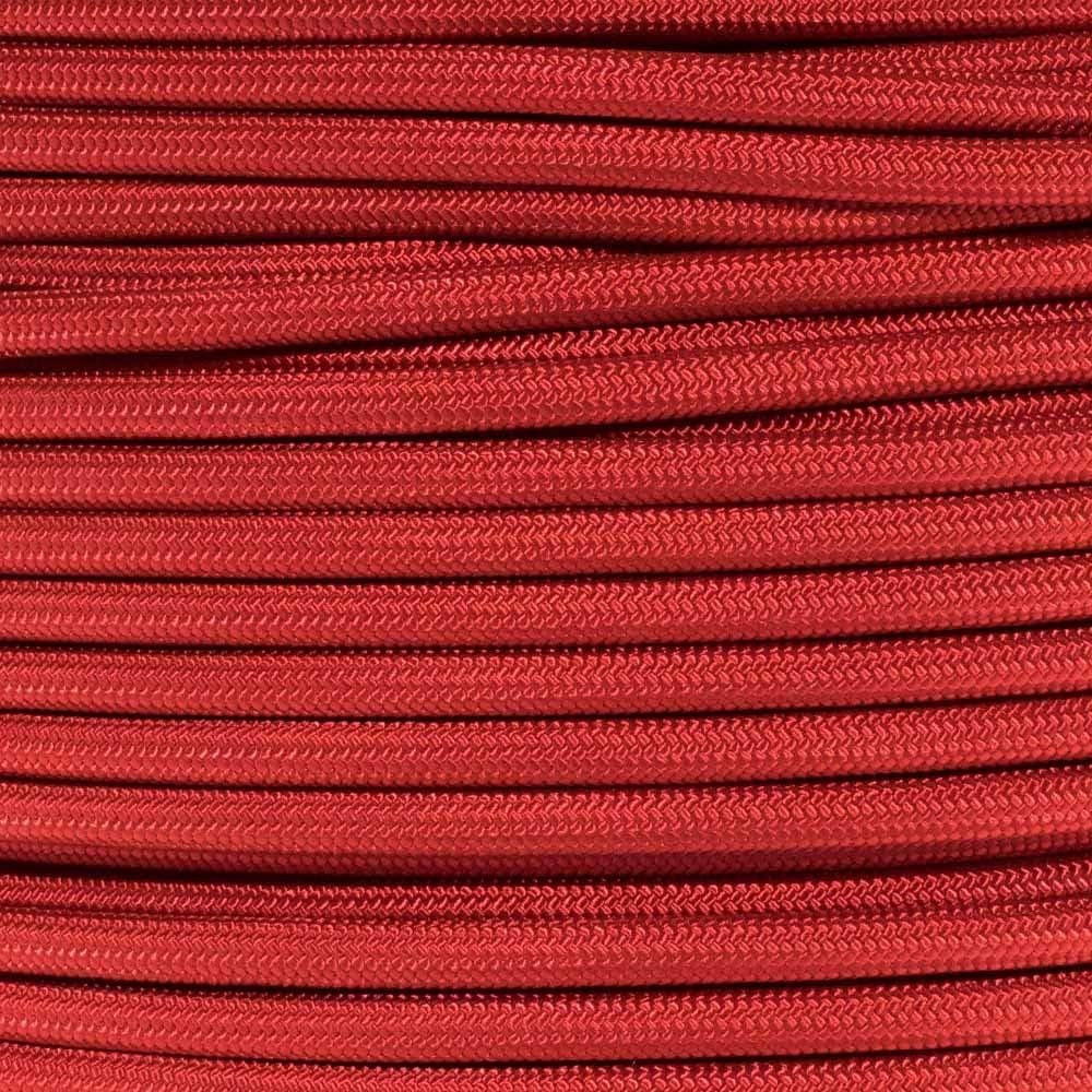 KingCord 644811TV 400 ft (121.9 m) Paracord 550 Diamond Braid Nylon Rope, 110 lbs Load Capacity, Red