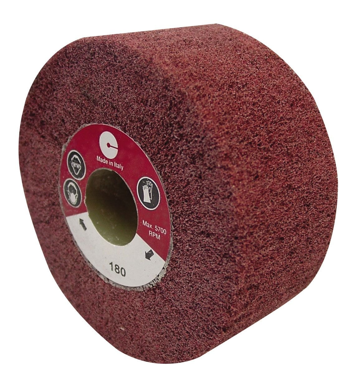 CALFLEX RNFS100100A/F - Rueda fibra de núcleo RNFS (diameter Ext. 110 mm; Espesor 100 mm; Núcleo 19K; Grano 180-220) - Image 2
