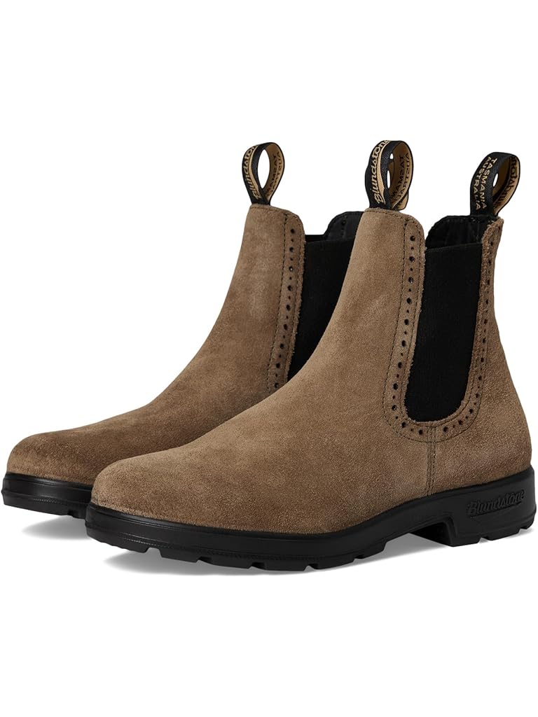 Black Blundstone High-Top Chelsea Boots