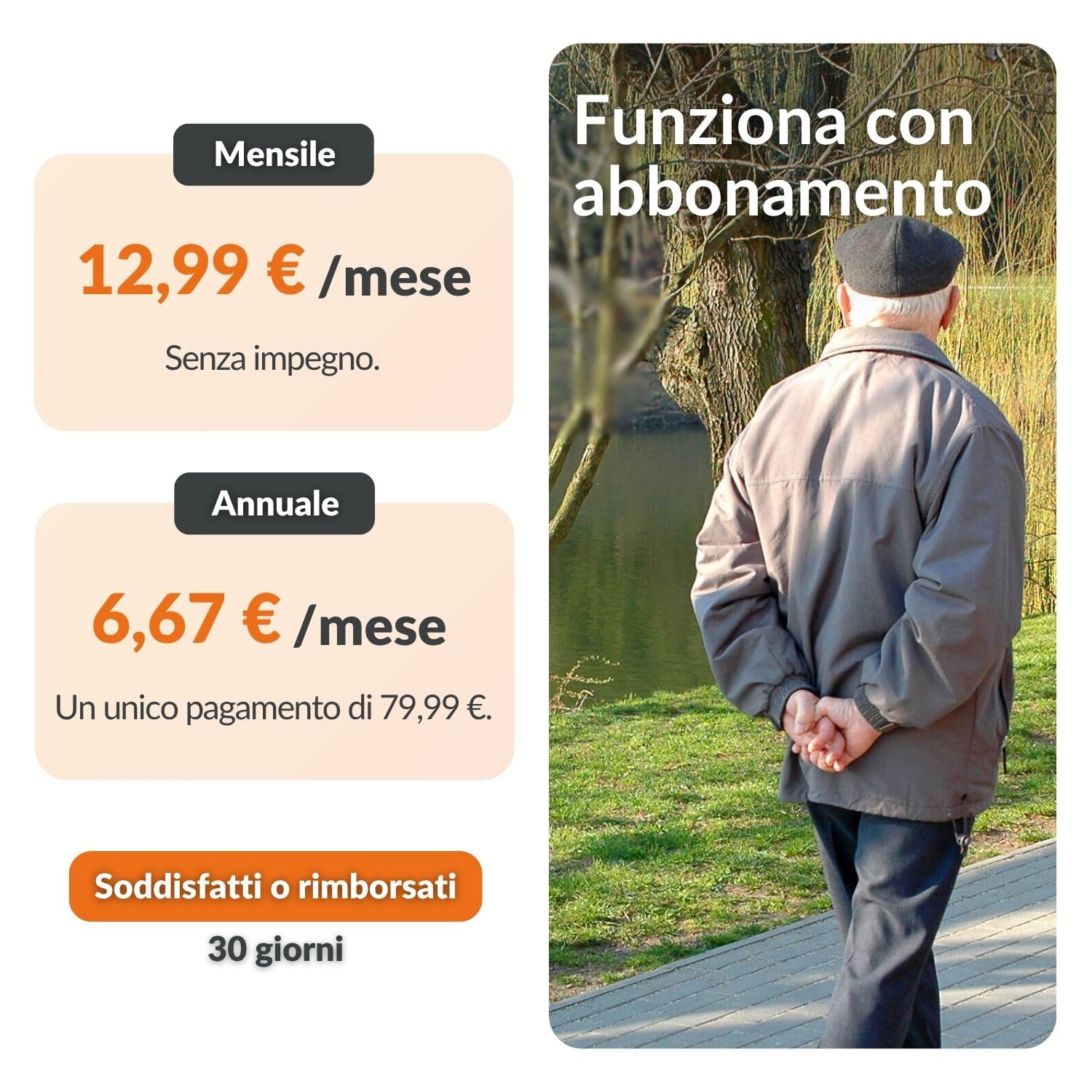 Weenect - GPS per anziani | Senza limiti di distanza | 7 giorni di autonomia | Pulsante di allarme | Telefono di emergenza | 2G | Funziona con abbonamento
