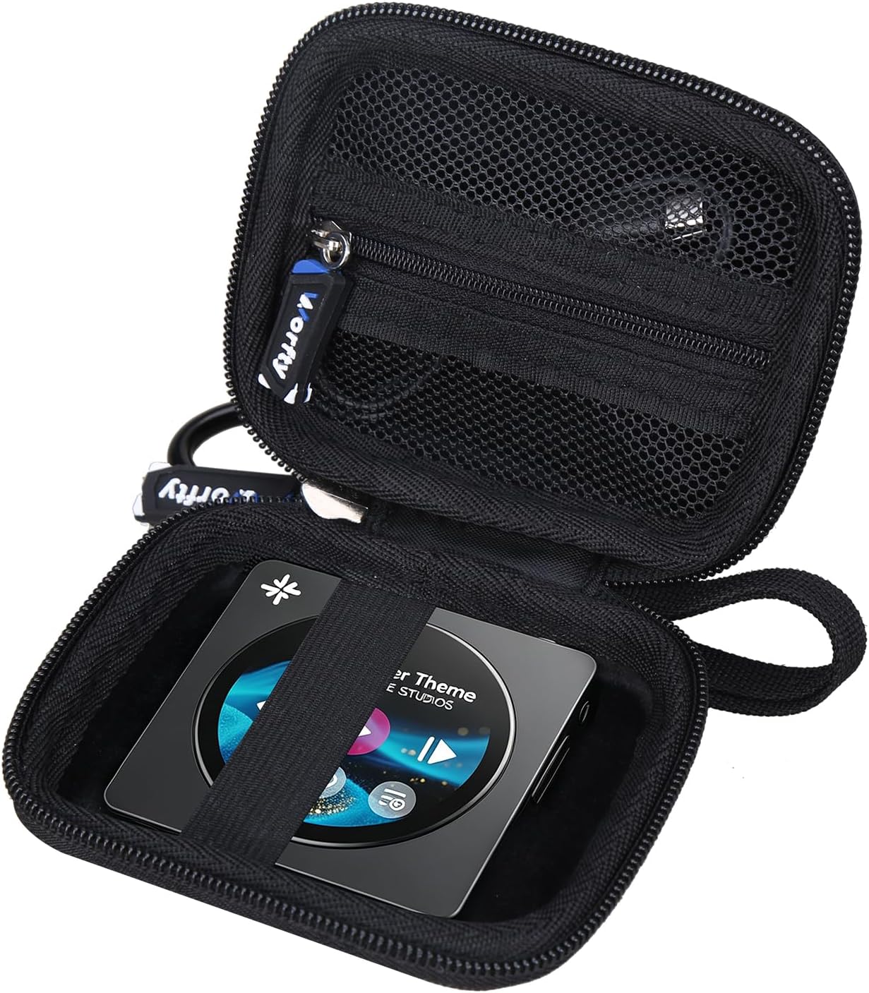 Case for FIIO DISC Portable HiFi Music Player (Model F5381D) - Hard Travel Protective Carrying Storage Bag, Box Only (Black)