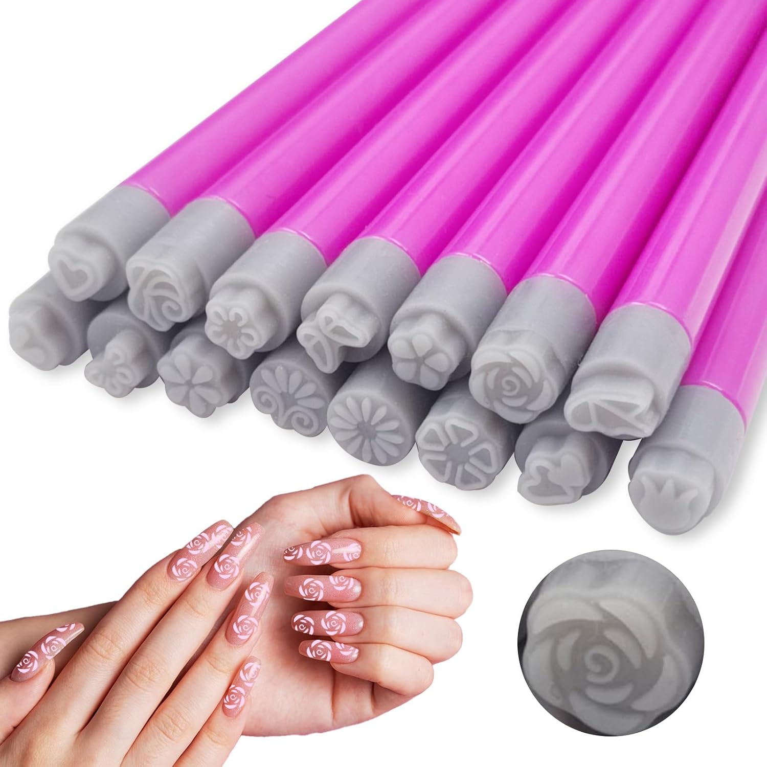 Starfa Lab Nail Art Stamp Pen Set - DIY Manicure Tools