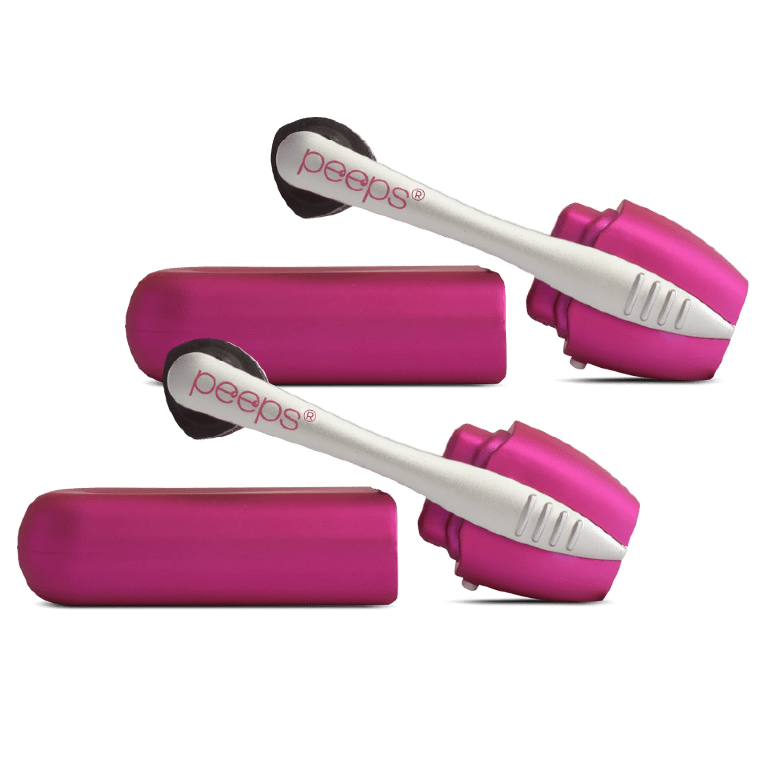 CarbonKlean Peeps Eyeglass Lens Cleaner - Efficient and Durable Carbon Microfiber Technology - Exclusively Used by NASA - 500 Uses (Purple, 2 Pack)