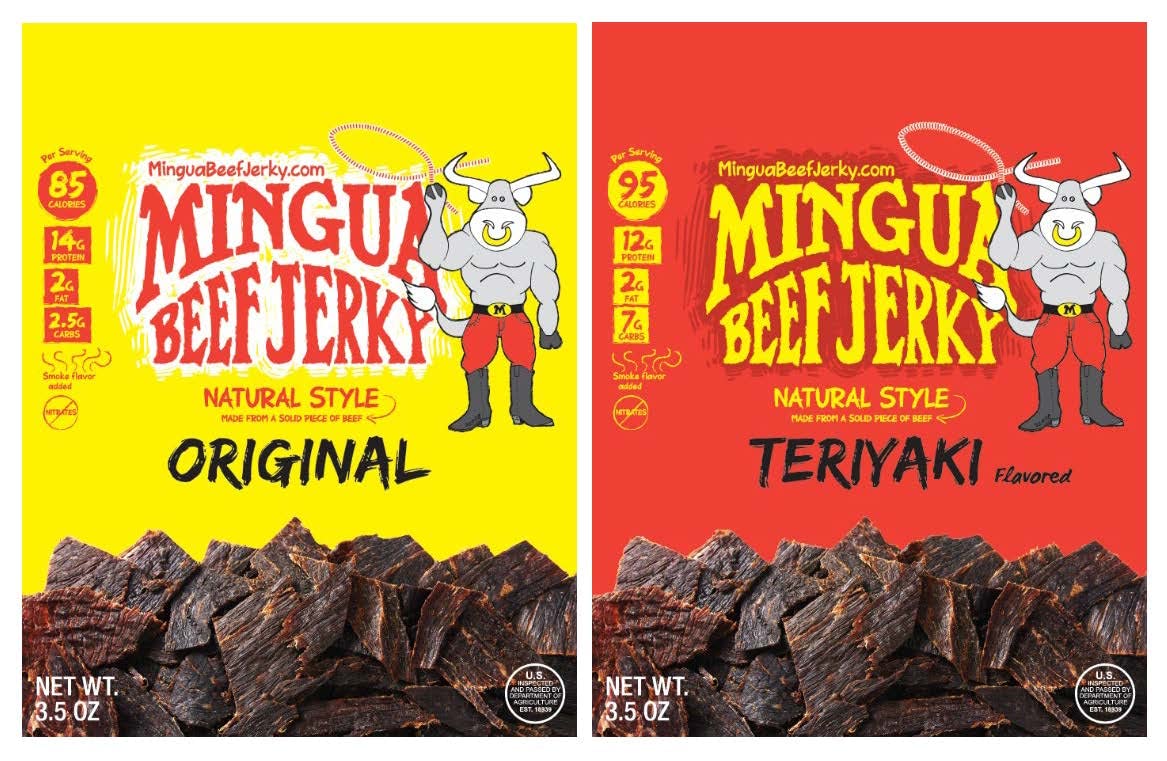 Mingua Beef JerkyTwo Milds + Two Teriyaki, 14.0 Ounce, 3.5 ounces