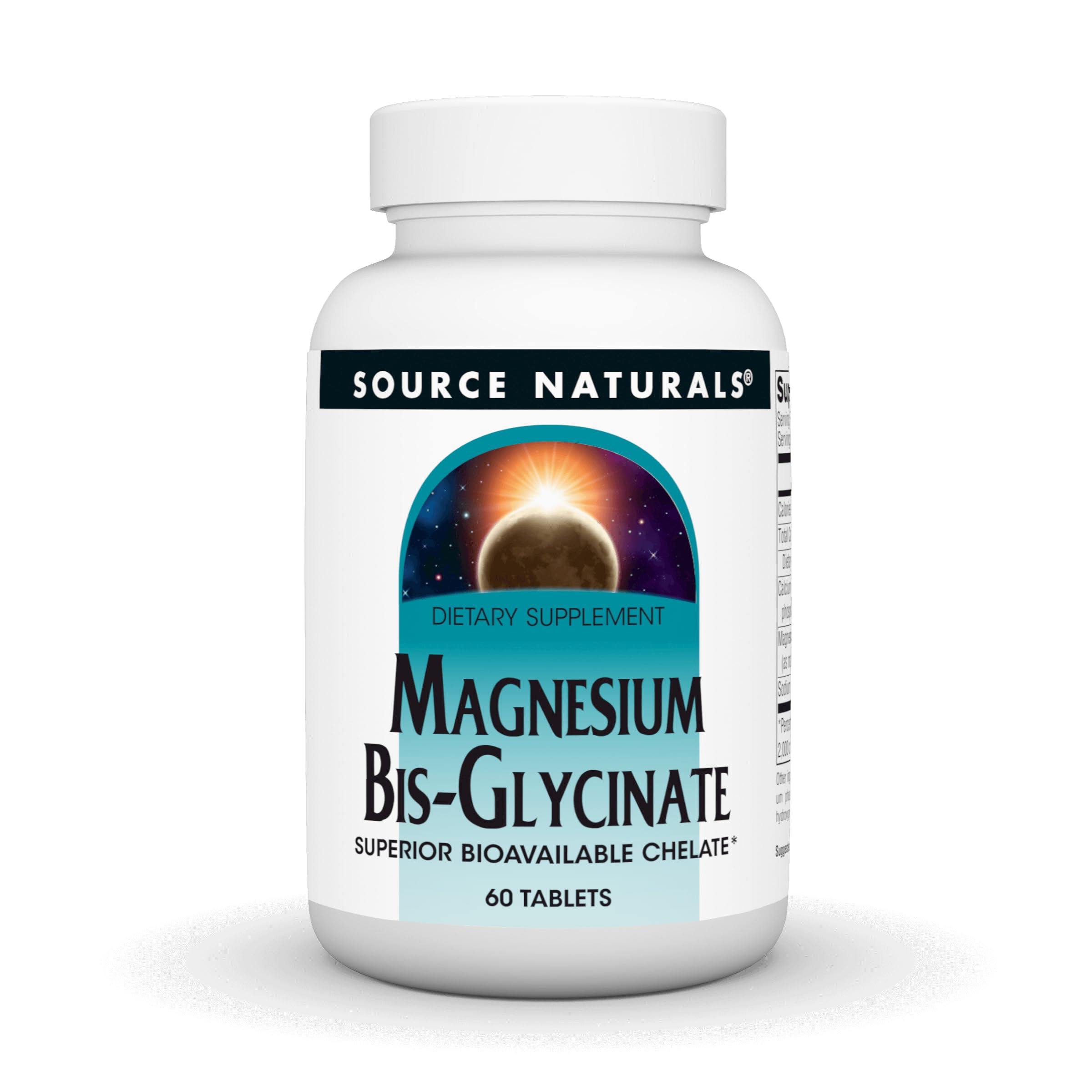 Source Naturals, Magnesium Bis-Glycinate - 60 Tablets 1