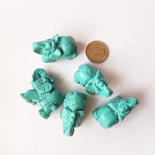 Miniatura 21 de 1 pieza de decoración de cristal de elefante de jaspe rojo natural, cristales de bolsillo y piedras curativas de 1.5 pulgadas, decoración de Jaspe