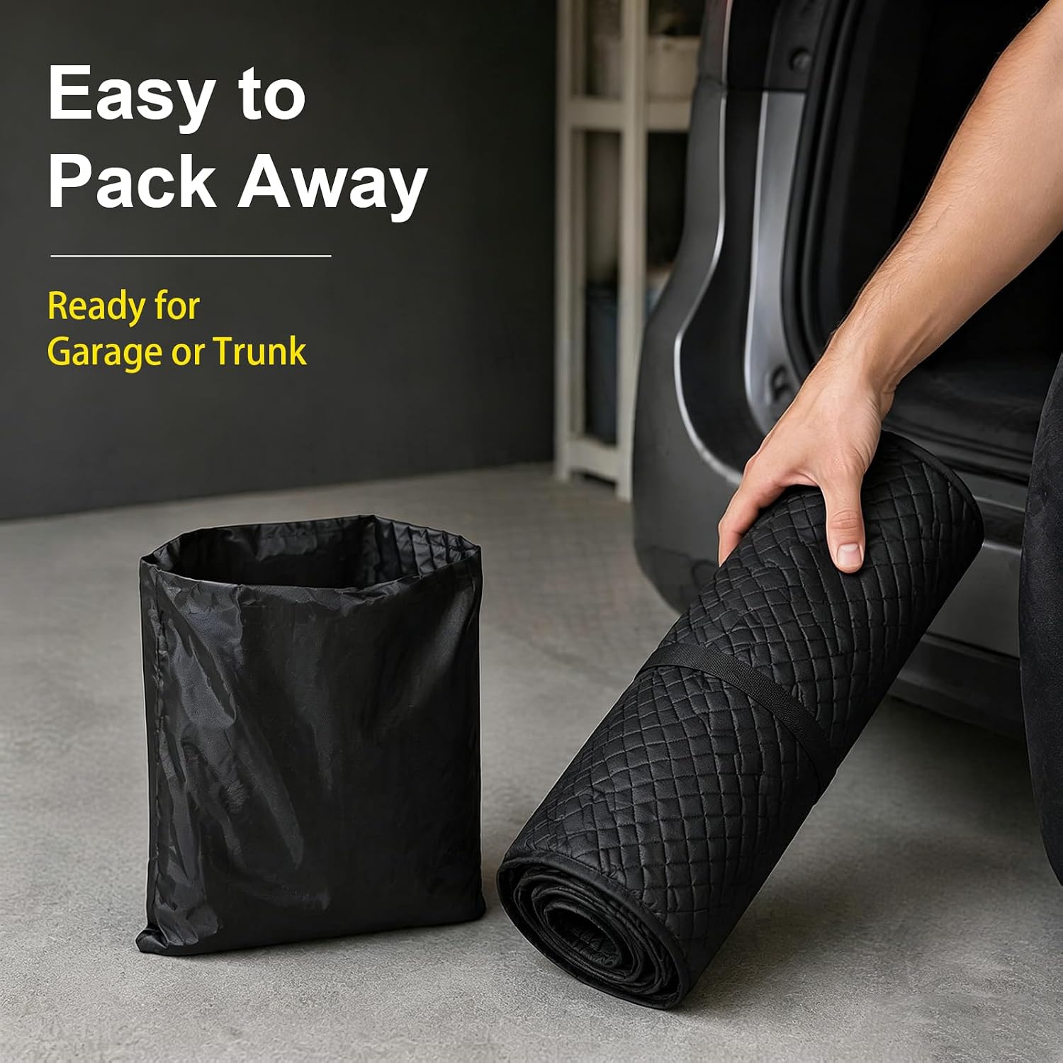 Automotive Magic Rolling Creeper Mat, 60 x 28 Inch Under Car Mechanics Repair Pad, Low Ground Clearance Sliding Mat with Portable Storage Bag, Universal for All Vehicles & Ground Surfaces