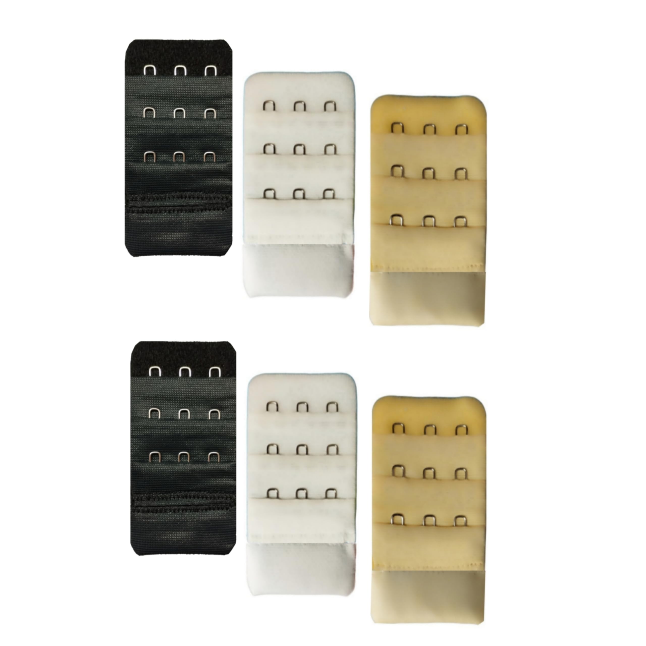 Bra Extender, 3×3 Hook Extender without Elastic (Multicolour, 6)-image-34
