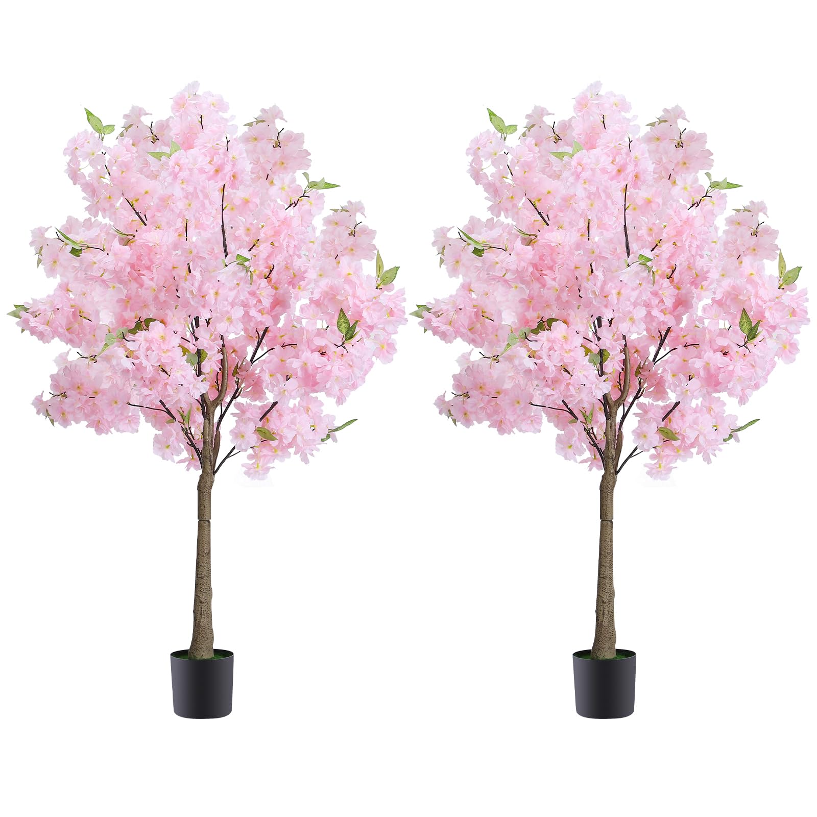 Photo 1 of KANEODOT 4FT Artificial Cherry Blossom Tree (2 Pack)