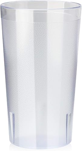 Miniatura 2 de New Star Foodservice 46311 - Vaso para bebidas, apilables, de plástico SAN comercial resistente a la rotura, 12 onzas, transparente, juego de 72