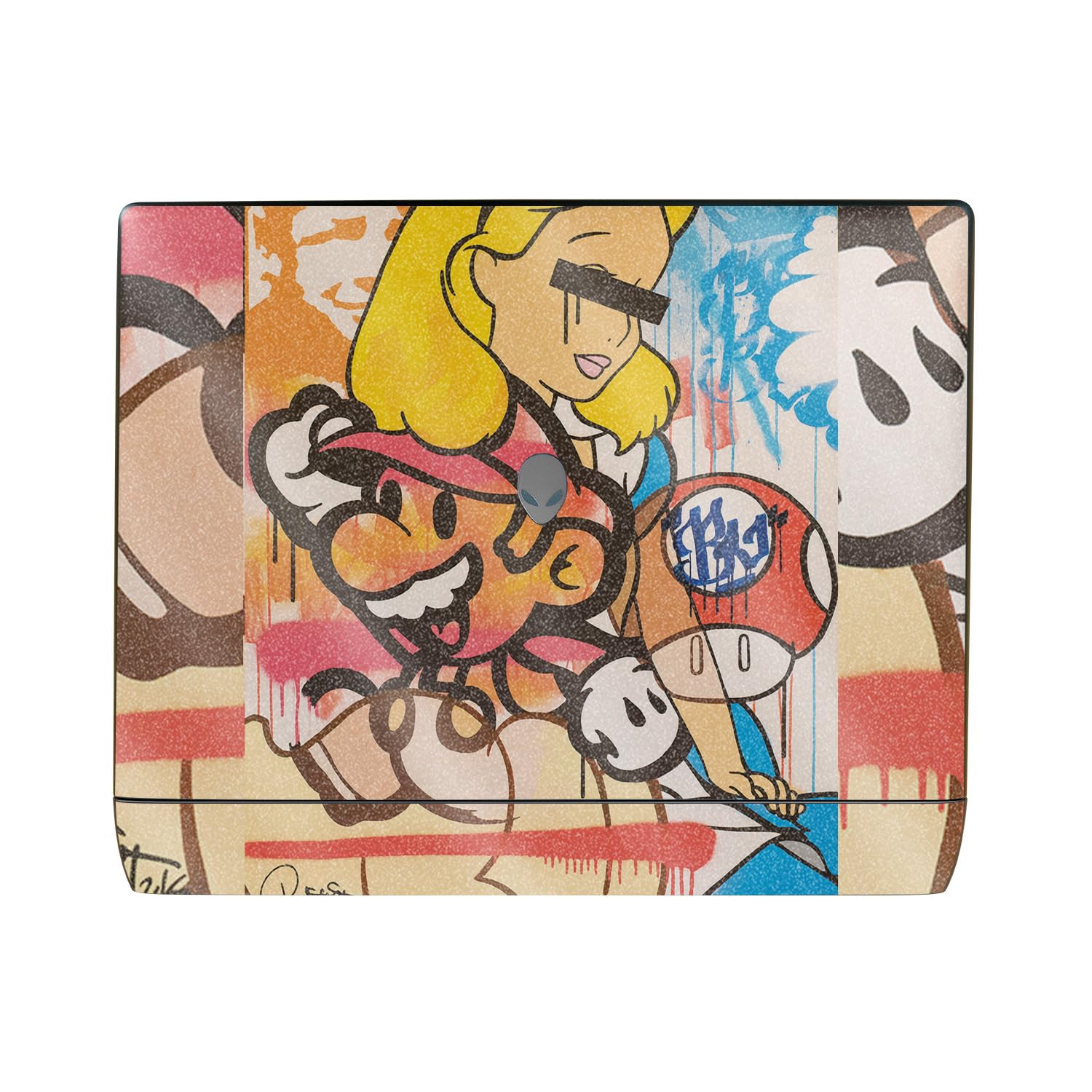 Glossy Glitter Laptop Skin Compatible with Alienware 16 Area-51 (2025) - I Cant See - Premium 3M Vinyl Protective Wrap Decal Cover - Easy to Apply | Crafted in The USA by MightySkins