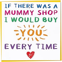 Cute Birthday Card for Mummy from Young Child, If There Was a Mummy Shop, Mother's Day Card from Kids, Toddler or Baby, Funny Greeting Son or Daughter, Gift for New Mum, 148mm