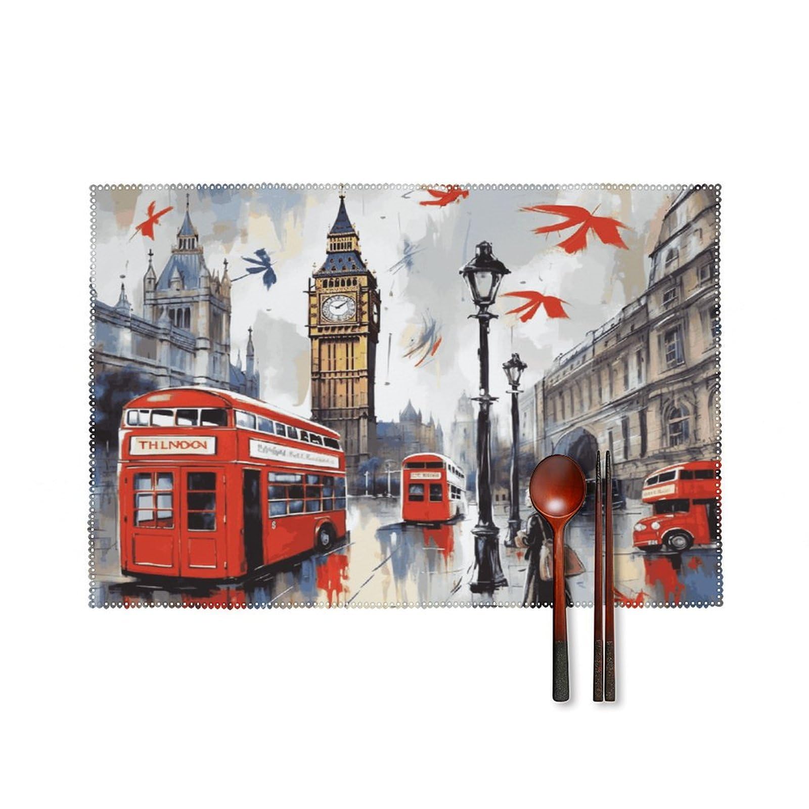 Fodpand Style London Placemats Set Of 4 Place Mats Table Mats