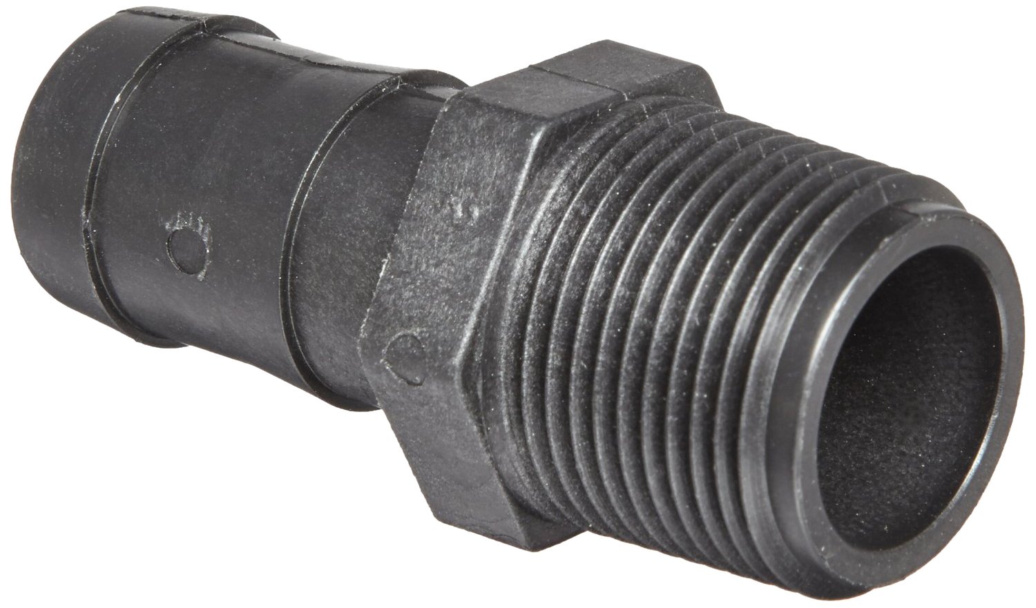 Adaptateur Banjo HB125 anti-corrosion en polypropylène mâle 1-1/4 NPT cannelé