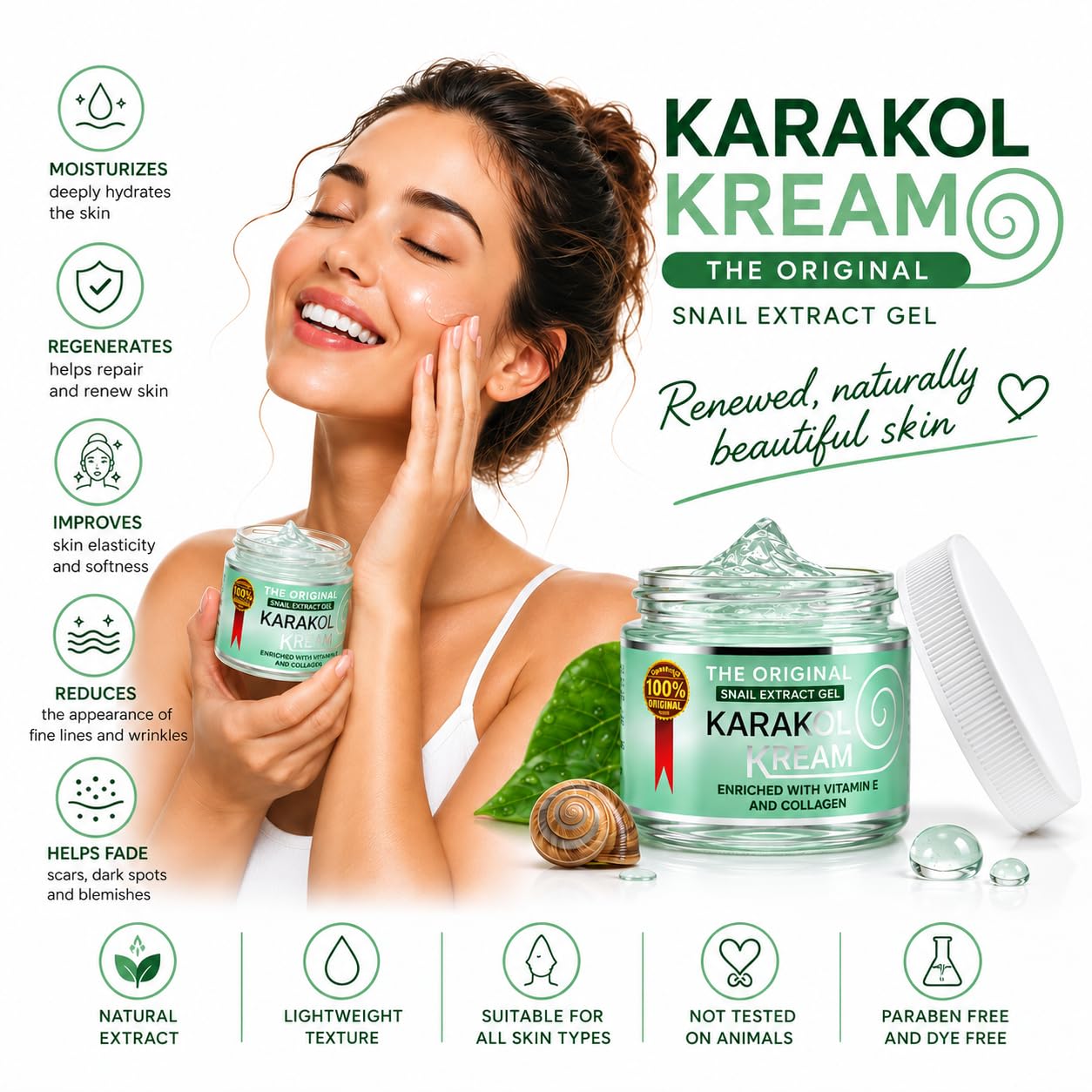 Amazon.com: Karakol Kream Baba De Caracol Cream Celltone Manchas