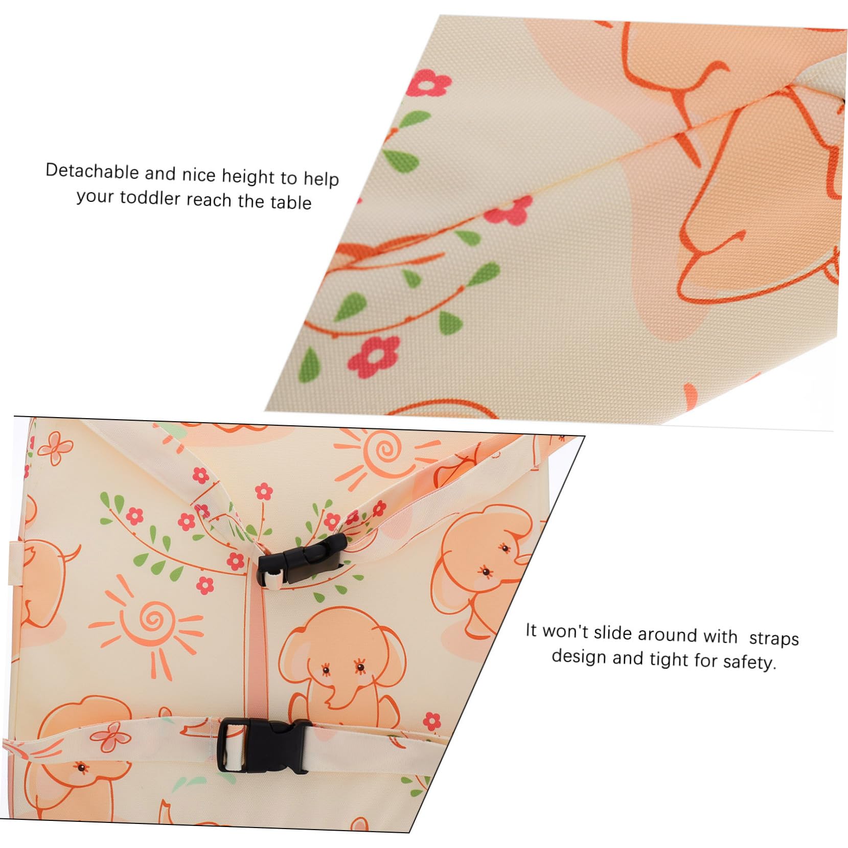 TOYANDONA Cojín Elevador Para Silla De Comedor Colchón Creciente Almohada Para Niños Almohadilla De Aumento De Silla Niño Pequeño Material De Poliéster Impermeable. Viajar Asiento
