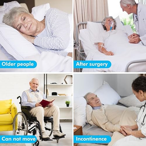 Miniatura 6 de Paquete de 6 insertos de microfibra de rayón para adultos, pañales de tela para el cuidado de la incontinencia, 4 capas lavables, reutilizables,