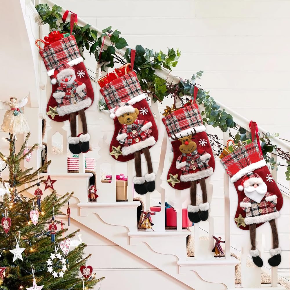 EDG - Enzo De Gasperi Kerstsokken Set van 3 (notenkraker thema) H48