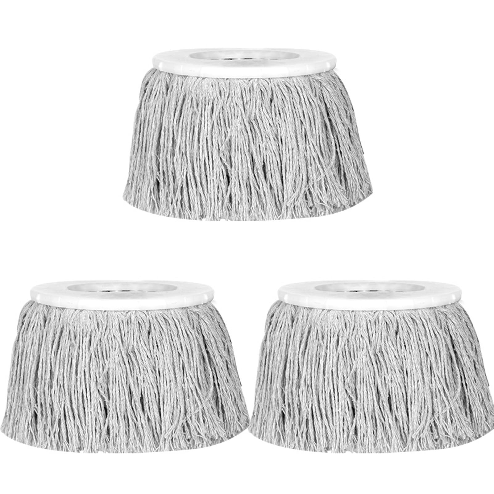 PMBGDER Spin Mop Refill for 360° Cotton Thread Mop Head Replacement - Round Cotton Thread Size Compatible Mop Head for Hardwood,Tile, Marble Floor (Color : B)