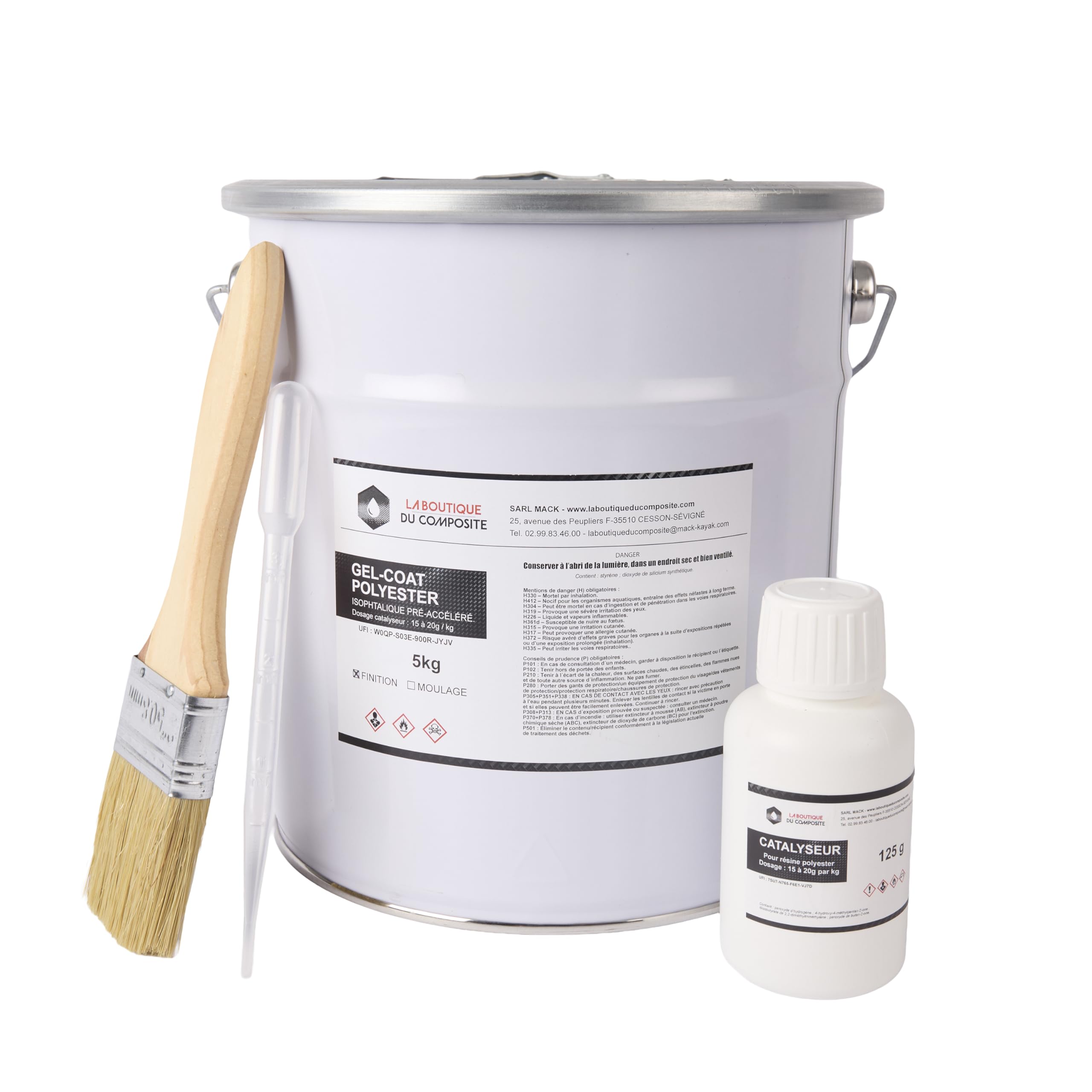 Tienda de compuesto de gel de 5 kg para barco de fibra de vidrio + catalizador