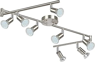 26 Black and White Kitchen Ideas That Never Go Out of Style 39 Unicozin LED Track Lighting Kit, Matt Nickel 8 Way Ceiling Spot Lighting...