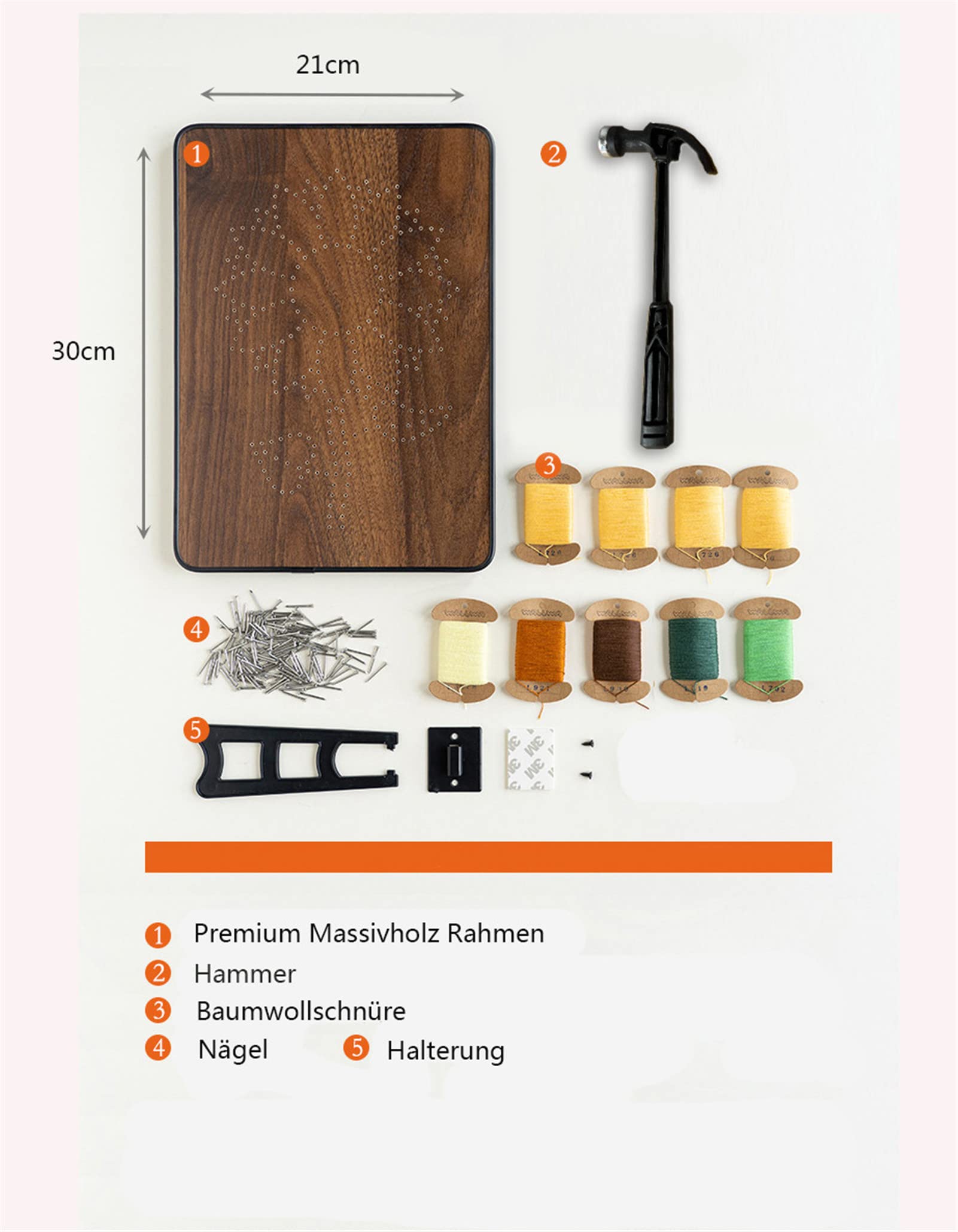 VIONNPPT String Art Kit De Bricolage 3D Pour Adultes - Pour Le Salon - Décoration Murale Avec Outil - Cadeau D'anniversaire Unique Pour Adultes Et